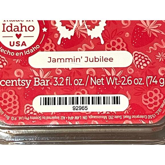 Scentsy Wax Bar Jammin’ Jubilee Limited Release 2024 Lot of 2 Retired Scent - Picture 6 of 7